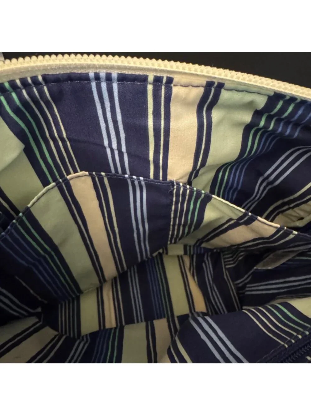 Vera Bradley Straw Bucket Crossbody Bag In Adrift Coral Blue Pattern With Adjust - Picture 9 of 16